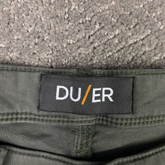 DU/ER No Sweat N2X Slim Fit Shorts Men's 36 Green Stretch - Picture 5 of 13